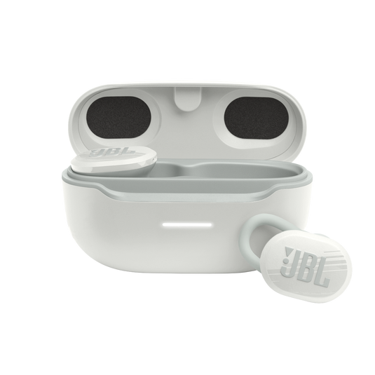 JBL Endurance Race TWS - White - Waterproof true wireless active sport earbuds - Hero image number null